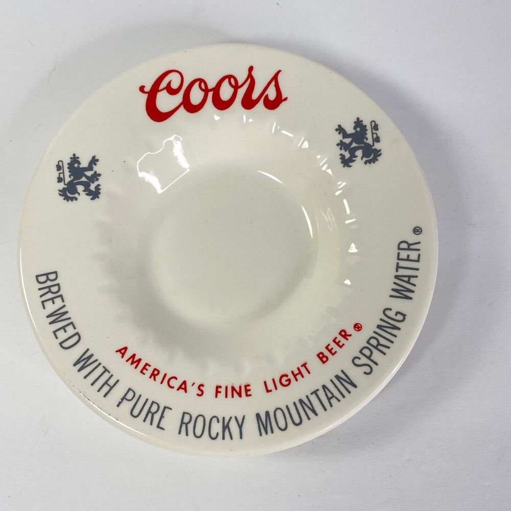 Vintage Coors Beer Ashtray Collectible